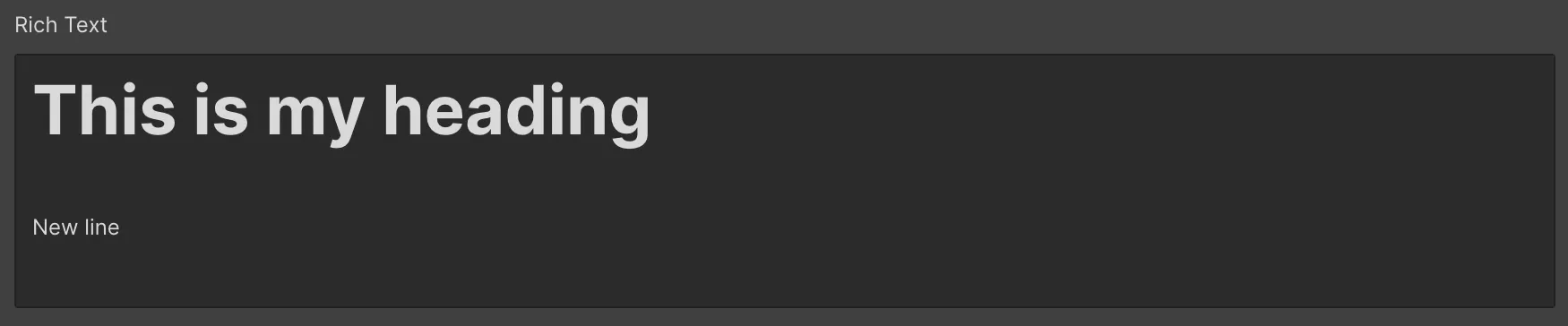 Rich text result in Webflow